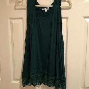 Lace trim tank